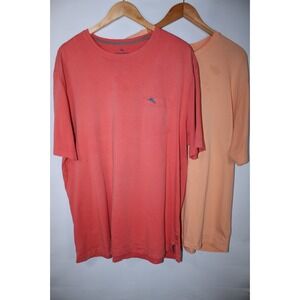 Tommy Bahama Relax Men's XL Orange Short Sleeve Lot of 2 T-Shirts